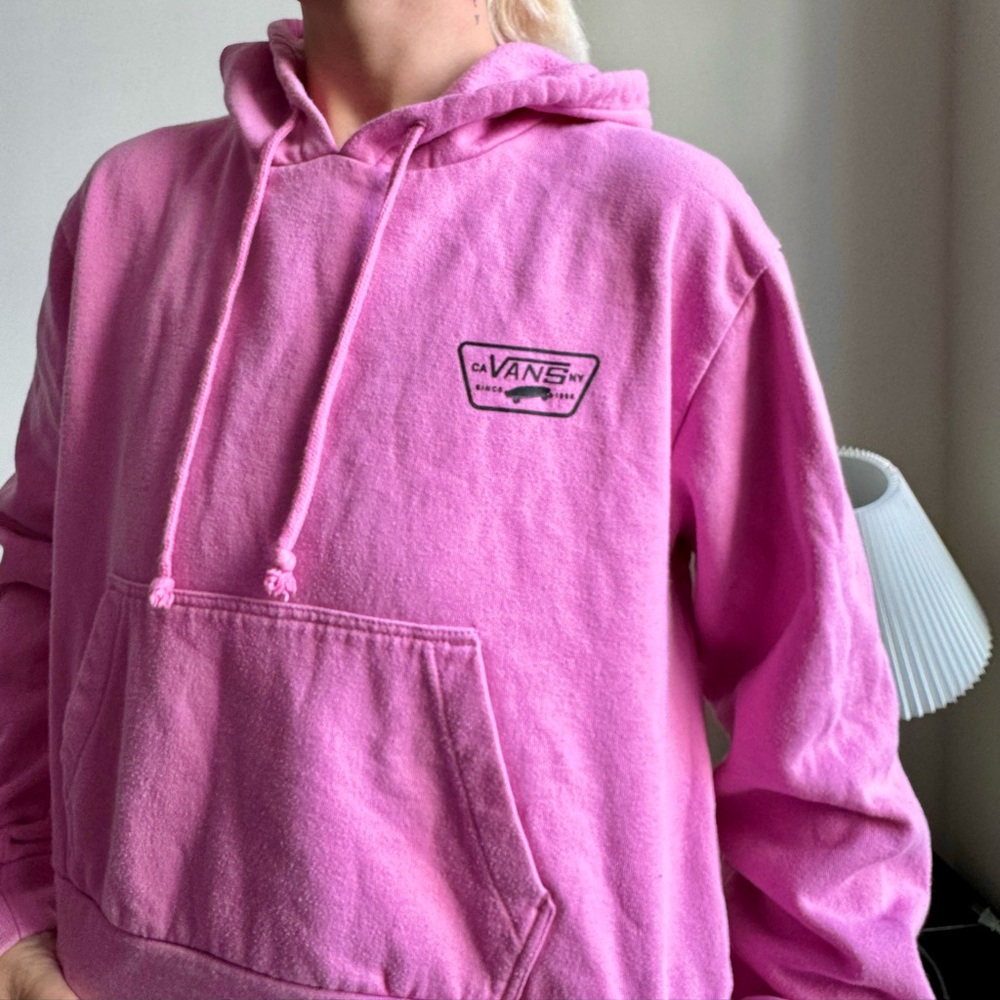 Vans Classic Logo Pullover Sweatshirt in Pink - Picture 2 of 7